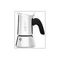 moka new venus 2 tazze adatta a piani cottura gas 85 ml acciaio inossidabile