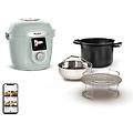 cookeo wi-fi 10in1 eucalyptus multicooker a pressione capacit&agrave; 6l 10 modalit&agrave; di