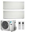 climatizzatore condizionatore bluevolution dual split inverter stylish white r-32 wi-fi 12000+12000