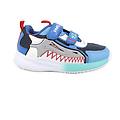 sneakers da bambino blu e celeste con strap taglia 24