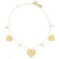 bracciale cuore donna oro giallo gl100225