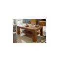 tavolino da salotto in legno di quercia selvatica 110x70x45 oliato marrone kent #315