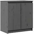 - armadietto grigio 60x36x65 cm in legno massello di pino