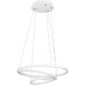 lampadario led moderno lobinero-z bianco ø58cm luce con 3 temperature di colore 6000 lumen