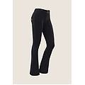 pantaloni wr. up vita regular fondo bootcut in jersey nero donna xxs