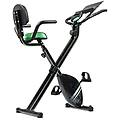 bicicletta fissa x-bike pro magnetica pieghevole schienale pulsometro lcd