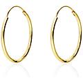 orecchini a cerchio placcato oro collezione golden dream giallo