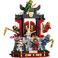 ninjago display personaggi ninja 15&ordm; anniversario monastero ninja 447 pezzi