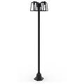 lampione da giardino fia h 186. 8 cm nero ip44