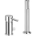 miscelatore bordo vasca con deviatore serie light lig041lcr cromato ottone