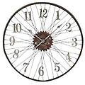 orologio da parete 60cm ruota di bicicletta in metallo anticato