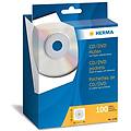 cd-dvd custodia 124x124mm bianca 100 pezzi autoadesivo