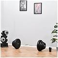 - set bilanciere da 70kg con 8 dischi pesi e barra curva in acciaio allenamento a casa e palestra