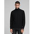 pullover a collo alto in cotone e cashmere