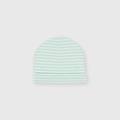 cappello in interlock da neonato bianco taglia tu