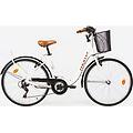 bicicletta da passeggio city classic 26. unisex. momabikes. bianco