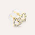 orecchini lobo bon ton oro giallo cubic zirconia collezione bon ton oro giallo