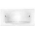 fan europe applique neoclassico i-061228-3 trasparente 1x e27