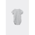 body beb&egrave; mezza manica in 100% cotone tinta unita grigio tama&ntilde;o 18-24