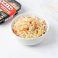 spaghetti di riso con verdure e carne 200 g