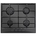 gt64nc piano cottura a gas 4 fuochi 60 cm nero