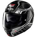 x-lite casco x-1005 ultra carbon cheyenne n-com silver / bianco nero grigio bianco carbonio s
