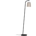 lampada a stelo fattoria 1 luce 40 w nero marrone bianco