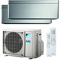 condizionatore stylish dual split 7000+18000 btu inverter a+++ wifi unità esterna 5 0 kw