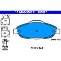 ate set di pastiglie freno 13. 0460-3847. 2 anteriore