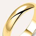 fede mantovana 4 mm oro giallo collezione fede tradizionale 750/1000 oro giallo