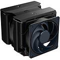 refrigerazione aria socket lga 1700 am5 135mm masterair ma824 stealth dual fan