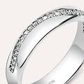 anello fedina silver collection argento rodiato cubic zirconia collezione silver collection misura