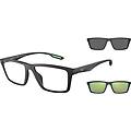 occhiali da vista emporio ea 4189u (50011w) + clip on