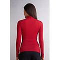 maglia in modal ultralight con cashmere collo alto donna rosso taglia m