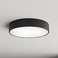plafoniera cleo 400 nera sensore ip54 ø 40 cm metallo