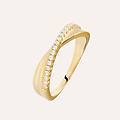 anello golden dream placcato oro giallo cubic zirconia collezione golden dream misura 56 giallo