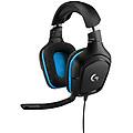 logitech - cuffie gaming g series g432 7 1 black e blue 981 000770