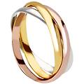 anello oro 18 kt a 3 colori intrecciati gl101836