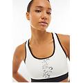 reggiseno sportivo con stampa animalier argento blanc de blanc black donna xx large