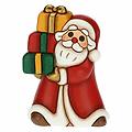 babbo natale con regali in ceramica desideri di natale