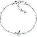 bracciale con charms fissi donna argento 925 gioiello petali brbutbblb