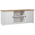 - mobile porta tv bianco 120x40x50 cm pino massello panama range