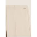 pantaloni slim con gamba ampia e dettaglio piping whitecup gray donna extra small