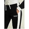 pantaloni neri con bande laterali bianche black-coconut milk donna xxs