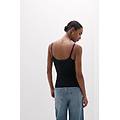 top con reggiseno eri in microfibra donna nero taglia l/xl