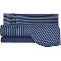 completo lenzuola luisiana downing in percalle di cotone blu