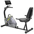 cyclette reclinata con cardiofrequenzimetro grigio/giallo