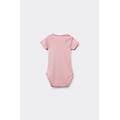 body beb&egrave; mezza manica in 100% cotone rosa tama&ntilde;o 0-3