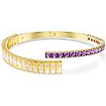 bracciale rigido matrix taglio misto multicolore placcato color oro m