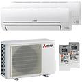 condizionatore electric msz-hr dual split 9000+9000 btu inverter a++ esterna 4 0 kw